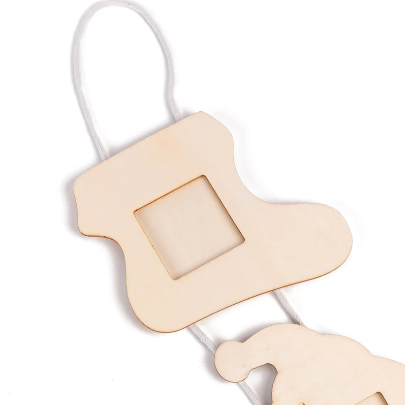 Ramă foto din lemn – Crăciun, perfectă pentru sărbători